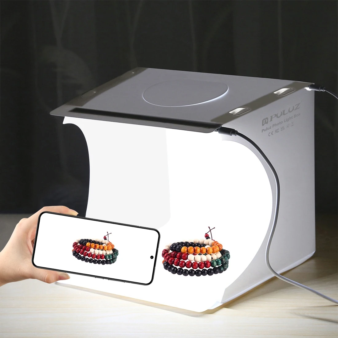 Photography Lighting Case - PULUZ 20Cm Mini 2 Panel LED