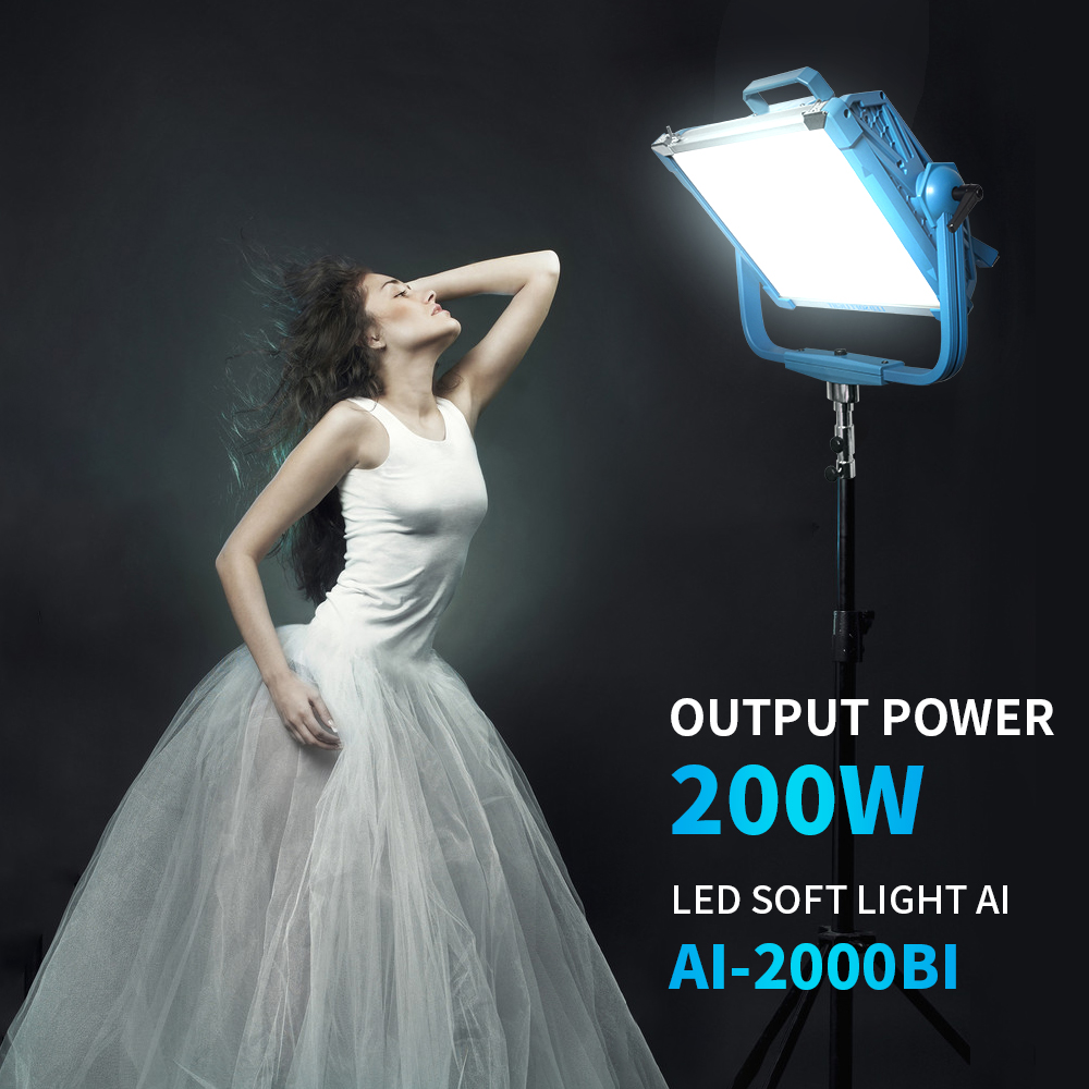 Photography Lighting Ai - Lampu LED DMX Mendukung 200W Yidoblo