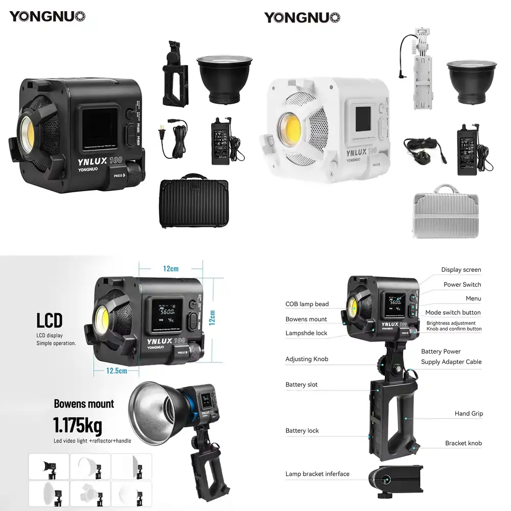 Lighting In Photography - YONGNUO YNLUX100 100W 3200K-5600K Lampu Video
