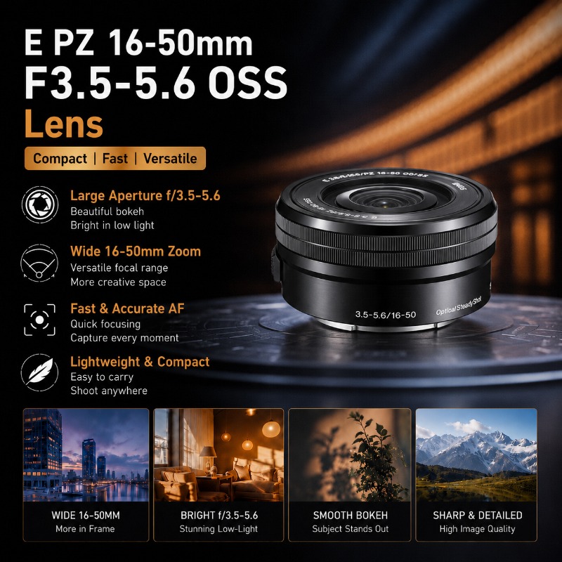 Sony Camera Zv-E10 - Lensa E Mount Asli 95% Baru
