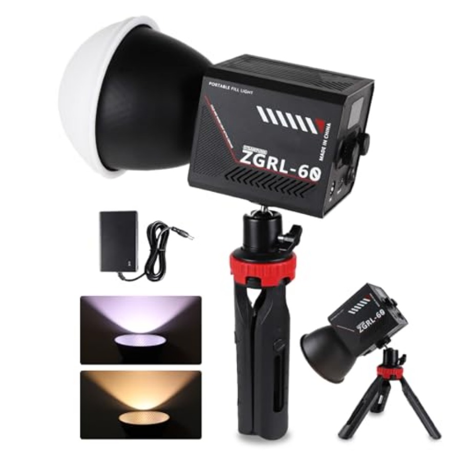 Photography Lighting Color - Lampu Video LED COB 60W Portabel