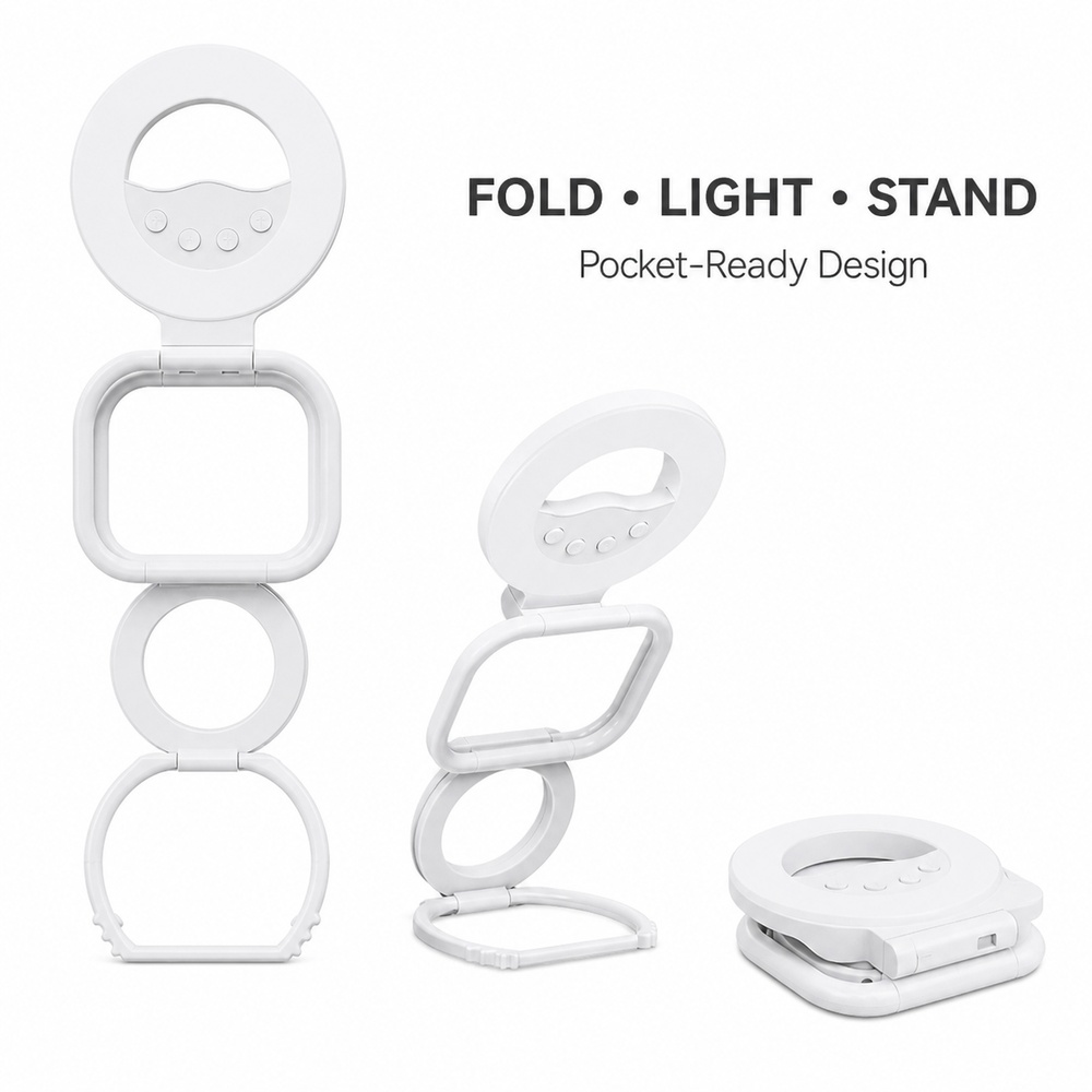 Photography Lighting Color - Statif Lampu Ponsel Magnetik Lipat 60