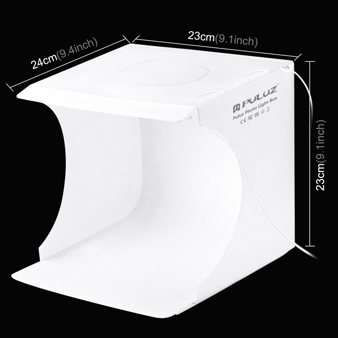 PULUZ 20Cm Mini 2 Panel LED Li - Photography Lighting Case ulasan dan harga