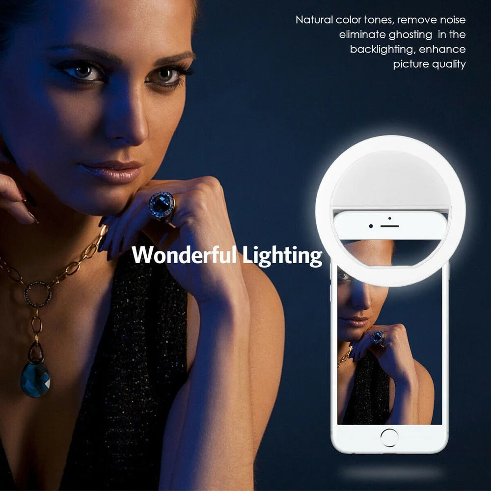 Lampu Selfie LED Isi Ulang USB - Photography Lighting Equipment ulasan dan harga
