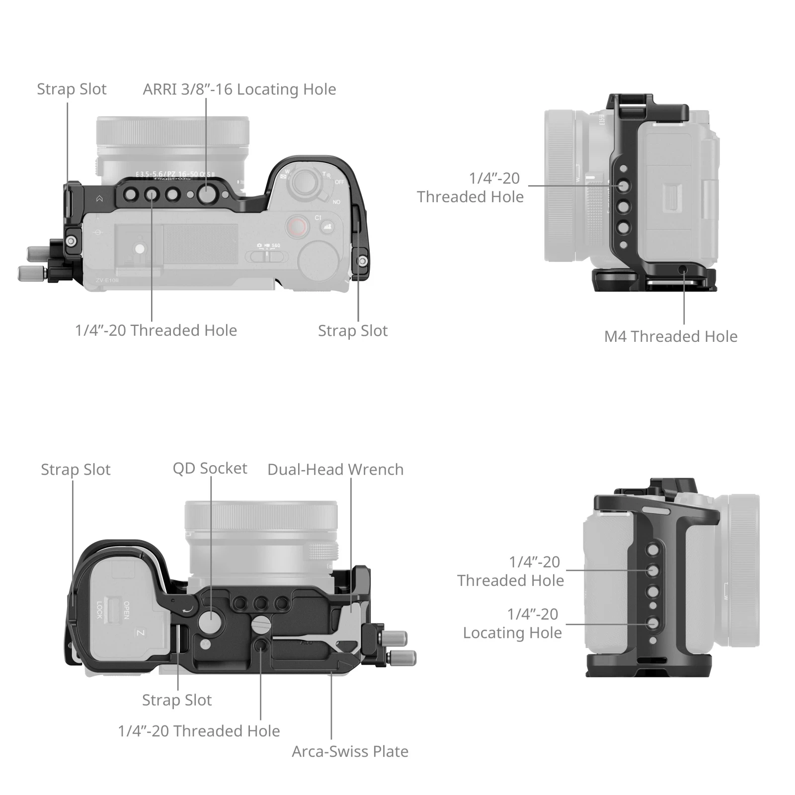 Smallrig HawkLock Kit Kandang  - Sony Camera Zv-E10 ulasan dan harga