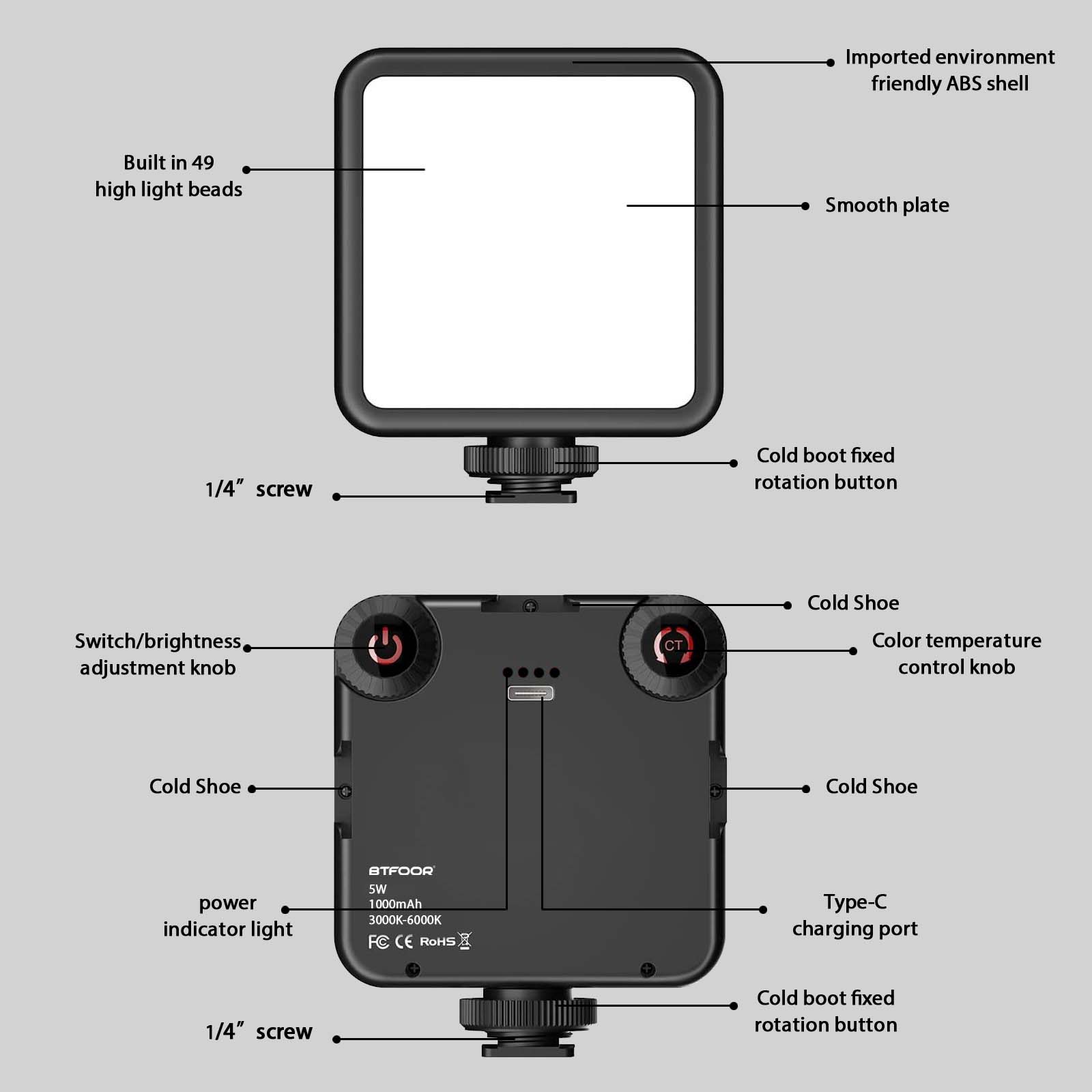 Lampu Video LED portabel, untu - Photography Lighting Handheld ulasan dan harga