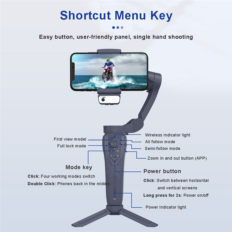 A52T F12 Gimbal Stabilizer 3-A - Photography Lighting Ai ulasan dan harga