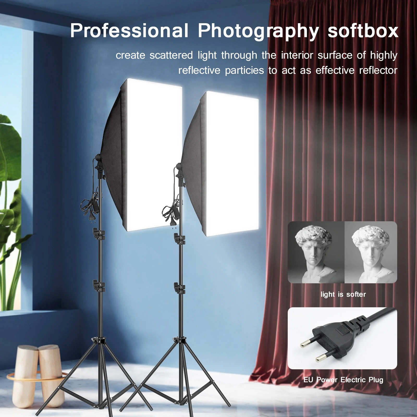 Softbox Pencahayaan Fotografi  - Photography Lighting Box ulasan dan harga