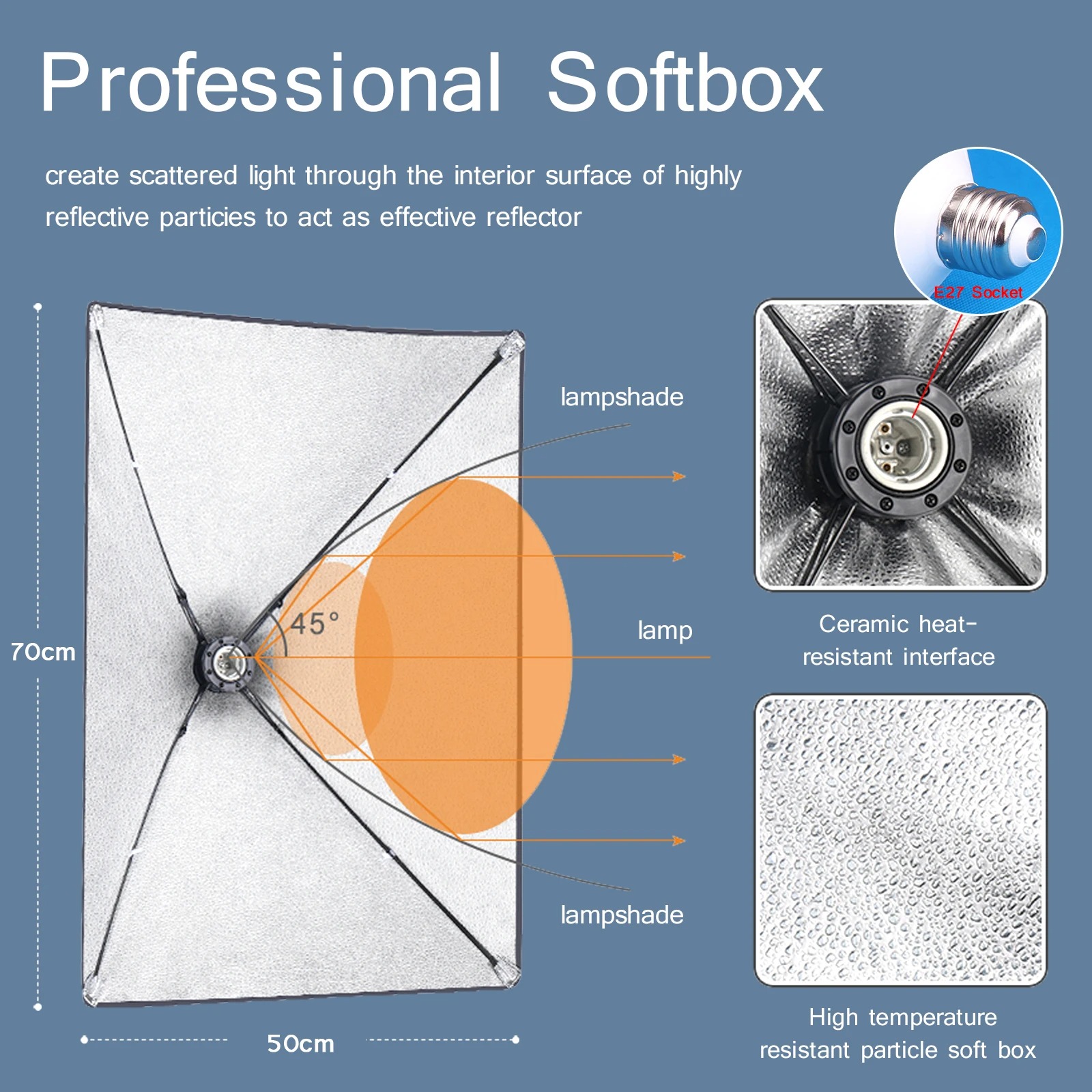 Softbox Pencahayaan Fotografi  - Photography Lighting Box ulasan dan harga