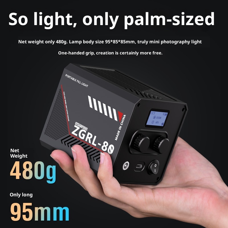 Lampu Video LED COB ZGRL80 80W - Photography Lighting Handheld ulasan dan harga