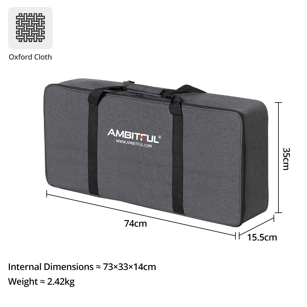 Tas Jinjing Portabel AMBITFUL  - Photography Lighting Case ulasan dan harga