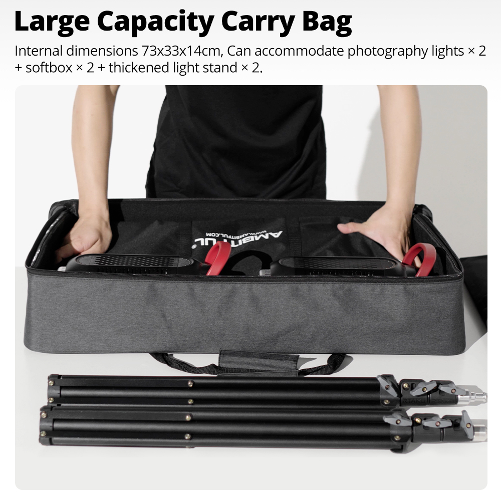 Tas Jinjing Portabel AMBITFUL  - Photography Lighting Case ulasan dan harga