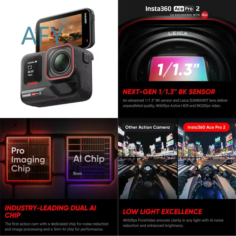 Insta360 Ace Pro 2 untuk Kamer - Photography Lighting Ai ulasan dan harga