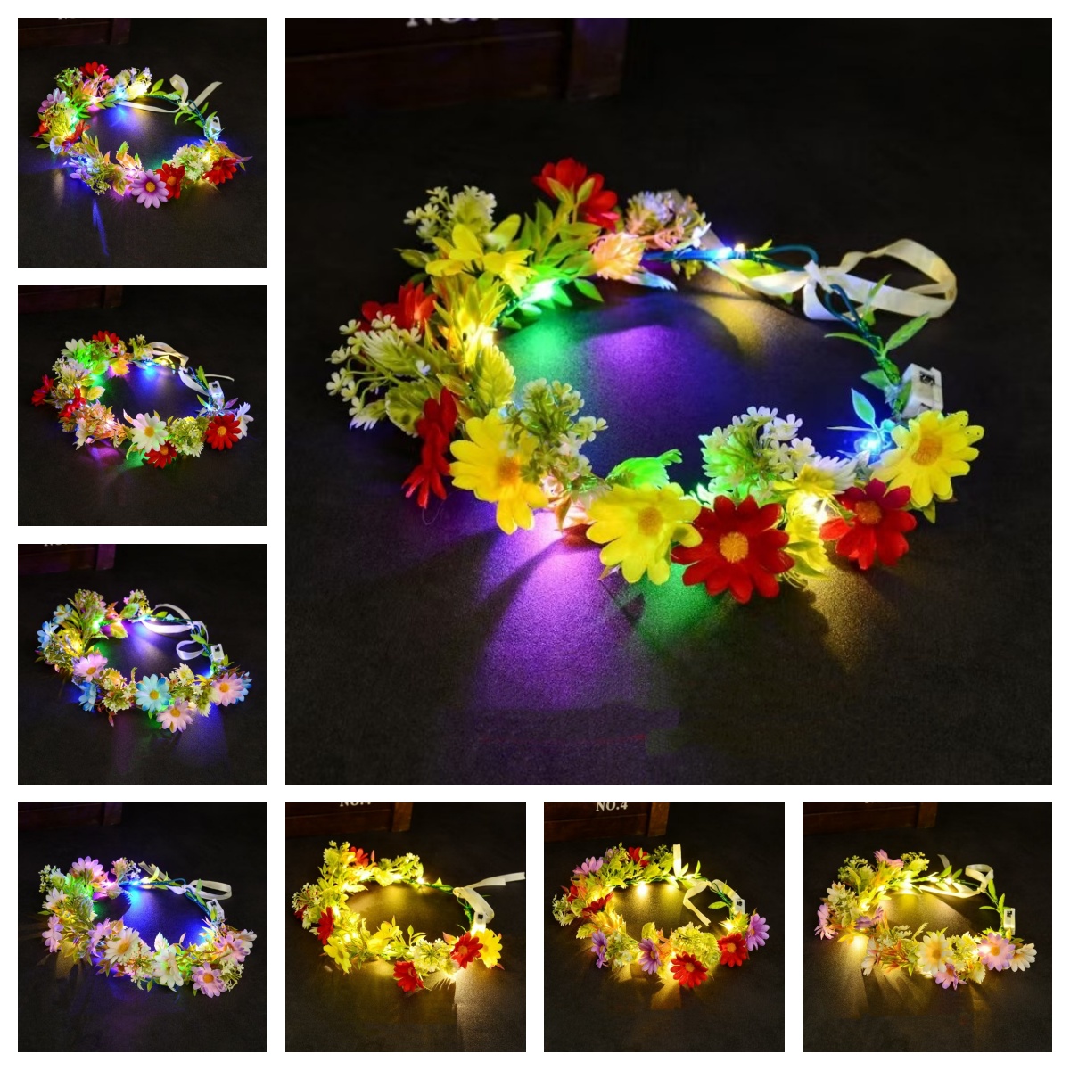 Mahkota Bunga LED Menyala, Hia - Photography Lighting Equipment ulasan dan harga