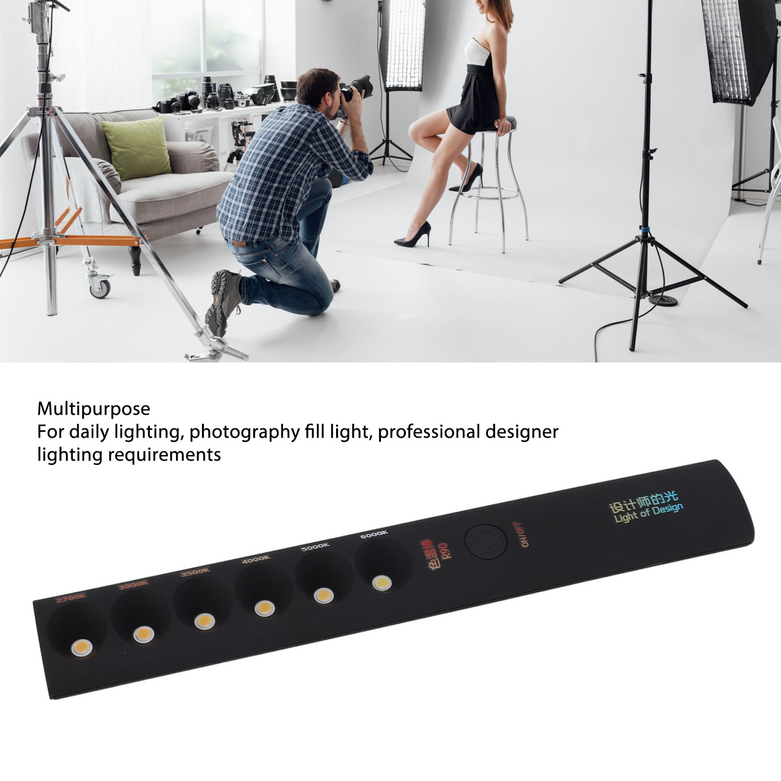 Tongkat Lampu Video Portabel,  - Photography Lighting Color ulasan dan harga