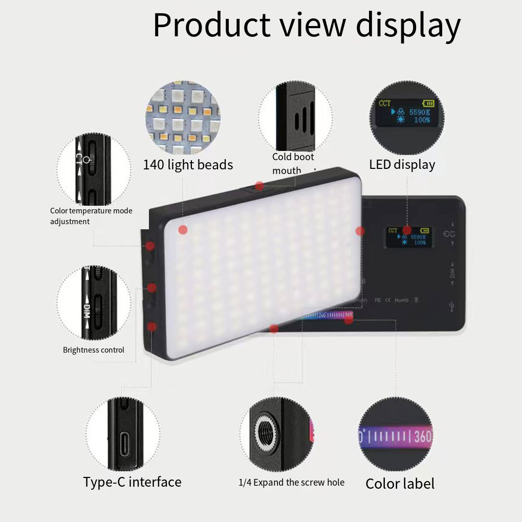 Lampu Sorot Mini mode RGB LED  - Photography Lighting Color ulasan dan harga