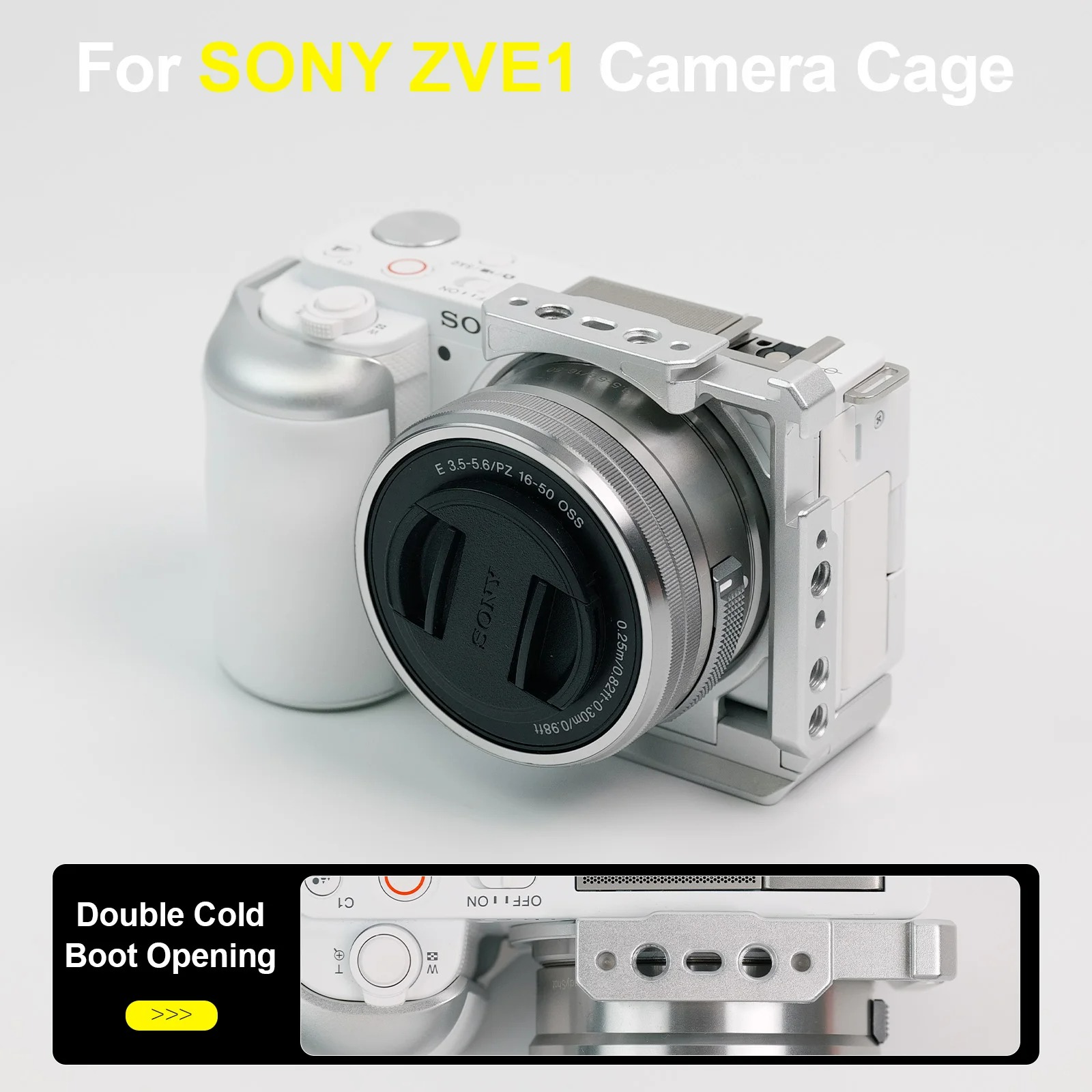 YANZUO ZV-E10 Camera Cage Alum - Sony Camera Zv-E10 ulasan dan harga