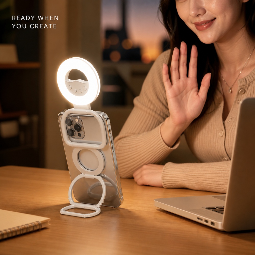Statif Lampu Ponsel Magnetik L - Photography Lighting Color ulasan dan harga