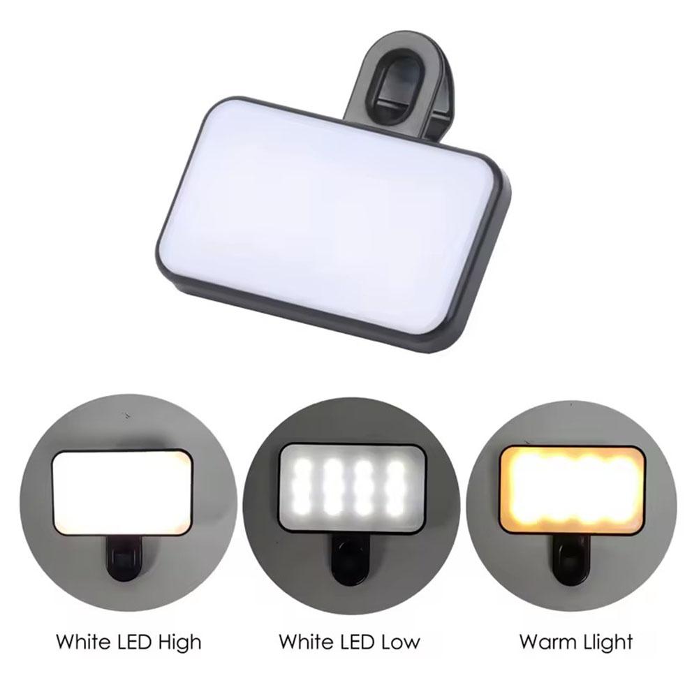 Lampu Selfie LED Mini 3 Mode W - Photography Lighting Color ulasan dan harga